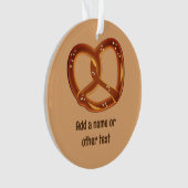 Pretzel Bread Twist Snack - Naam of tekst toevoege Ornament (voorkant)