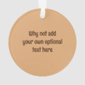 Pretzel Bread Twist Snack - Naam of tekst toevoege Ornament (achterkant)