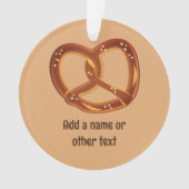 Pretzel Bread Twist Snack - Naam of tekst toevoege Ornament (voorkant)