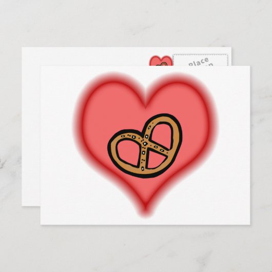 pretzel briefkaart (Voorkant / Achterkant)