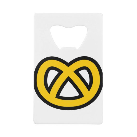 Pretzel Creditkaart Flessenopener (Voorkant)