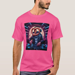 Pretzel Head DJ op het podium voor Music Love T-shirt