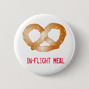 pretzel, in-Flight-maaltijden Ronde Button 5,7 Cm