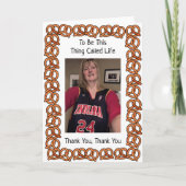 Pretzel Kaart voor Deb's pensioen (Voorkant)