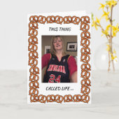 Pretzel Kaart voor Deb's Retirement Edition 3 (Gele Bloem)