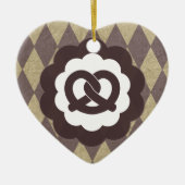 pretzel keramisch ornament (Voorkant)