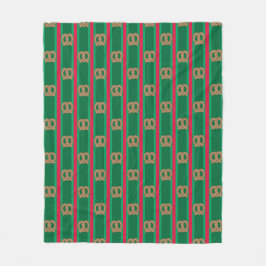 Pretzel Kerst Pretzel Leuk en Fantasievol Fleece Deken