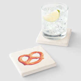 Pretzel Knoop Snacks Pretzels Stone Onderzetter