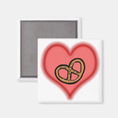 pretzel magneet (Voorkant / Achterkant)