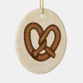 Pretzel met Beige Bkgd Ornament (Rechts)