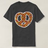 Pretzel met de tegenstanders Funny Pretzel Day Kin T-shirt (Design voorkant)
