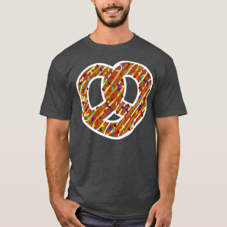 Pretzel met de tegenstanders Funny Pretzel Day Kin T-shirt