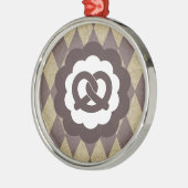 pretzel metalen ornament (Links)
