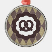 pretzel metalen ornament (Voorkant)
