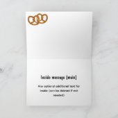 Pretzel Party Bread Twists - 5 aangepaste tekstopt Kaart (Binnen)