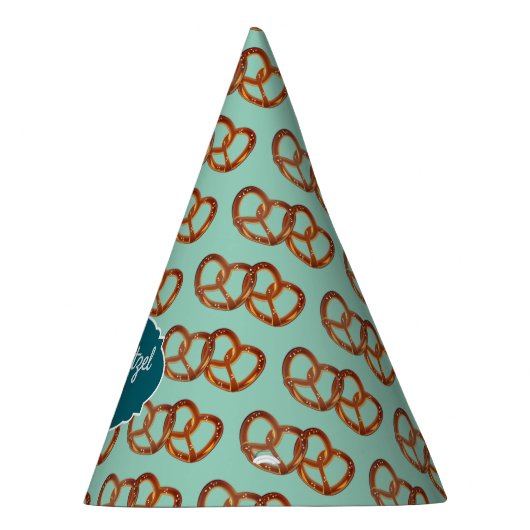 Pretzel Party Snack Theme - Elke kleur, eigen teks Feesthoedjes (Rechts)