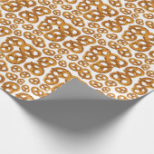 Pretzel patroon cadeaupapier (Hoek)