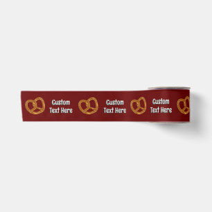Pretzel Patroon eigen groet - elke donkere achterg Satijnen Lint