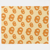Pretzel-patroon | Leuk en lekker snackontwerp Fleece Deken (Voorkant (Horizontaal))