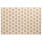 Pretzel patroon op beige - optionele aangepaste te stof (Fat Quarter)