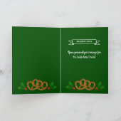 Pretzel patroon vakantie wensen - uw foto & tekst kaart (Binnen)