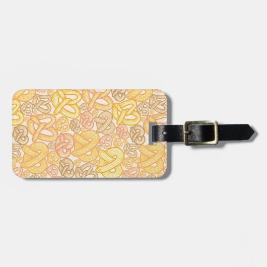 Pretzel Pattern Bagagelabel (Voorkant horizontaal)