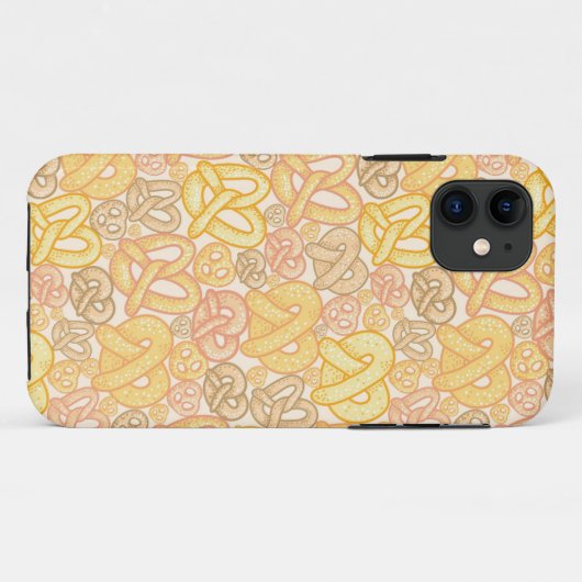 Pretzel Pattern Case-Mate iPhone Case (Achterkant (horizontaal))