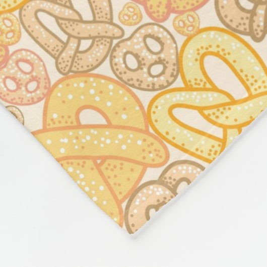 Pretzel Pattern Fleece Deken (Hoek)