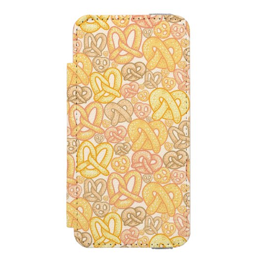 Pretzel Pattern Incipio iPhone Portemonnee Hoesje (Voorkant Agenda)