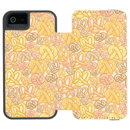 Pretzel Pattern Incipio iPhone Portemonnee Hoesje (Agenda Open)