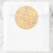 Pretzel Pattern Ronde Sticker (Tas)
