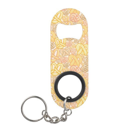 Pretzel Pattern Sleutelhanger Flessenopener (Voorkant)