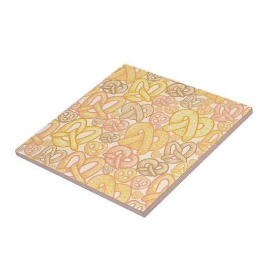 Pretzel Pattern Tegeltje (Zijkant)