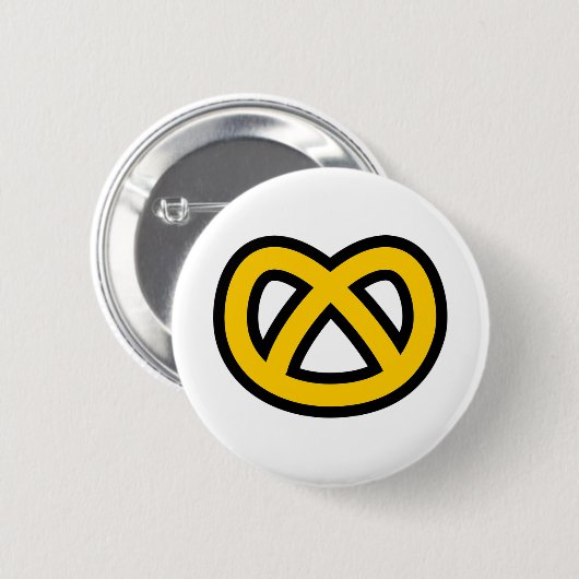 Pretzel Ronde Button 5,7 Cm (Voorkant /achterkant)