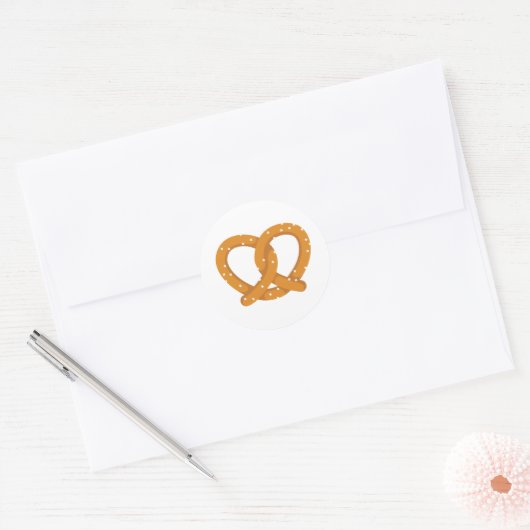 Pretzel Ronde Sticker (Envelop)