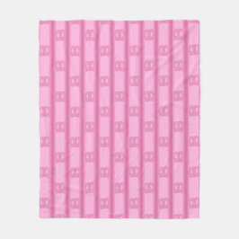 Pretzel Roze Fun en Fantasie Fleece Deken