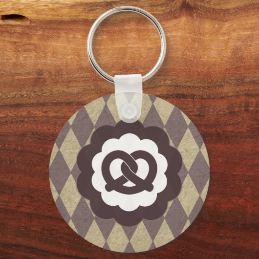 pretzel  sleutelhanger (Voorkant)