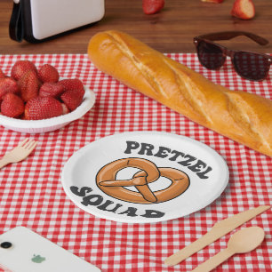 Pretzel Squad Grappig Oktoberfest Pretzel Lover Ge Papieren Bordje