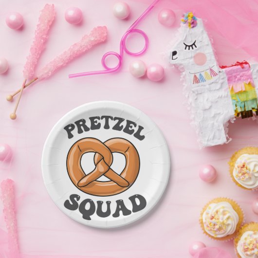 Pretzel Squad Grappig Oktoberfest Pretzel Lover Ge Papieren Bordje (Feest)