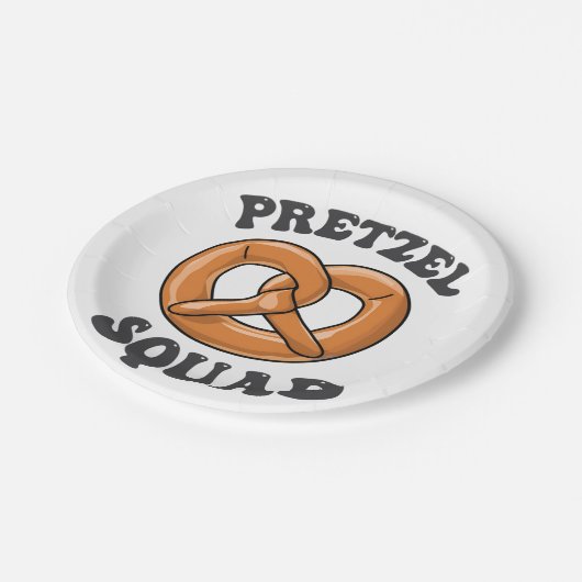 Pretzel Squad Grappig Oktoberfest Pretzel Lover Ge Papieren Bordje (Gekanteld)