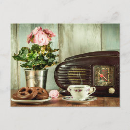 Pretzel Tea Roos Klok Postcrossing Briefkaart