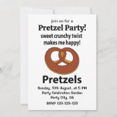 Pretzel zoete knapperige twist maakt me blij Pretz Kaart (Voorkant)