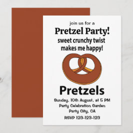 Pretzel zoete knapperige twist maakt me blij Pretz Kaart