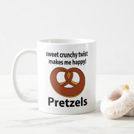 Pretzel zoete knapperige twist maakt me blij Pretz Koffiemok