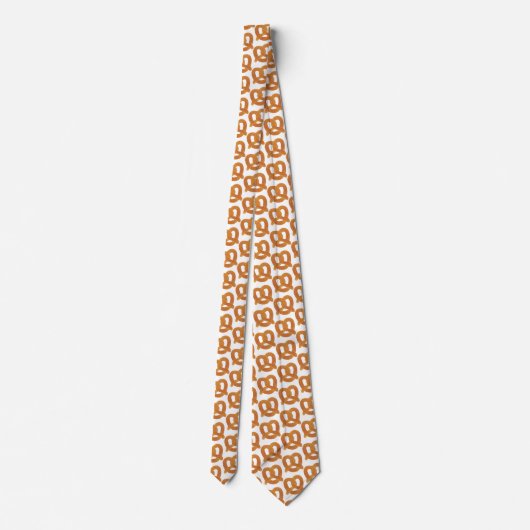 Pretzelpatroon voor zachte pretzels stropdas (Achterkant)