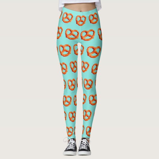 Pretzels Blauwgroen 4Nina Leggings (Voorkant)
