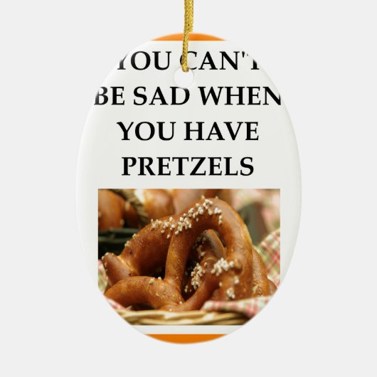 PRETZELS KERAMISCH ORNAMENT (Voorkant)