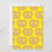 Pretzels Kinderverjaardagsfeestje Kaart (Achterkant)