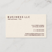 pretzels. visitekaartje (Achterkant)