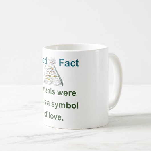 Pretzels was ooit een symbool - voedselfeit koffiemok (Voorkant rechts)